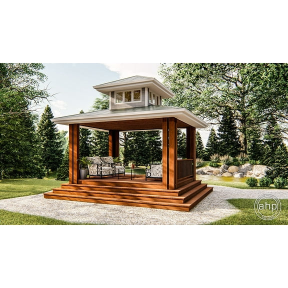 Advanced House Plans: Builder Ready 12'x12' Gazebo Blueprints for Patio, Backyard, Garden