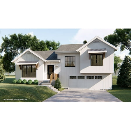 Advanced House Plans: Builder Ready Blueprints | Creighton 29691 | Split Level Plan