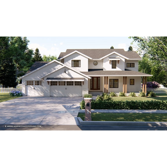 Advanced House Plans: Builder Ready Blueprints | Meadow Valley 29683 | 1.5 Story Plan