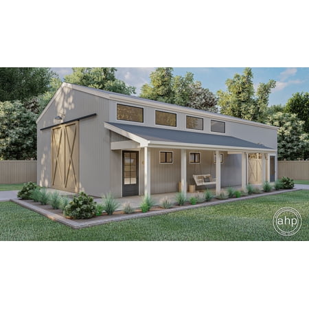 Advanced House Plans: Builder Ready Blueprints | Nixon 29460 | Pole Barn/Post Frame Plan
