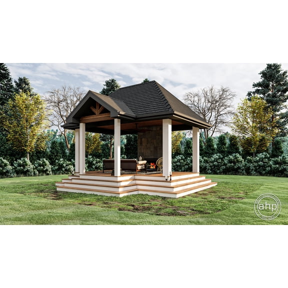 Advanced House Plans: Builder Ready Blueprints | Sycamore 29584 | Gazebo Plan