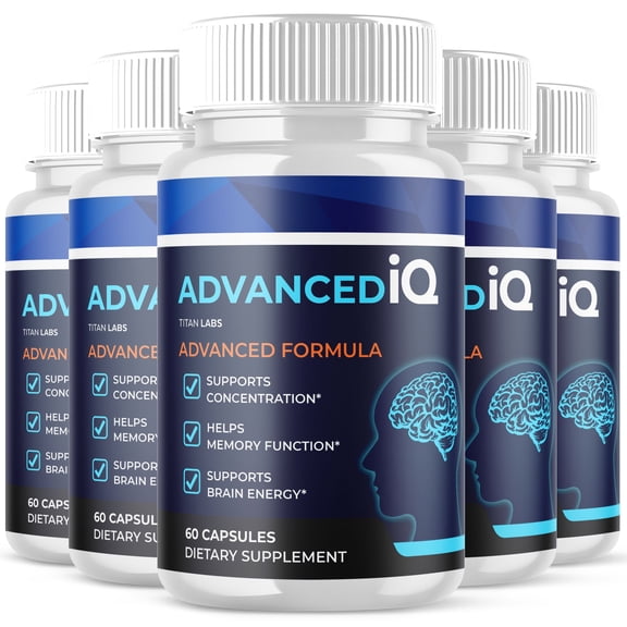 Advanced IQ Advanced Brain Support Formula Supplement AdvancedIQ 300 Capsules