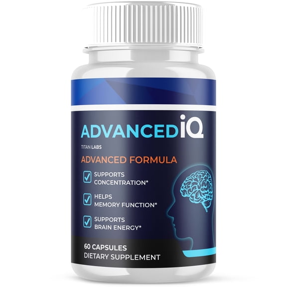 Advanced IQ Advanced Brain Support Formula Supplement AdvancedIQ 60 Capsules