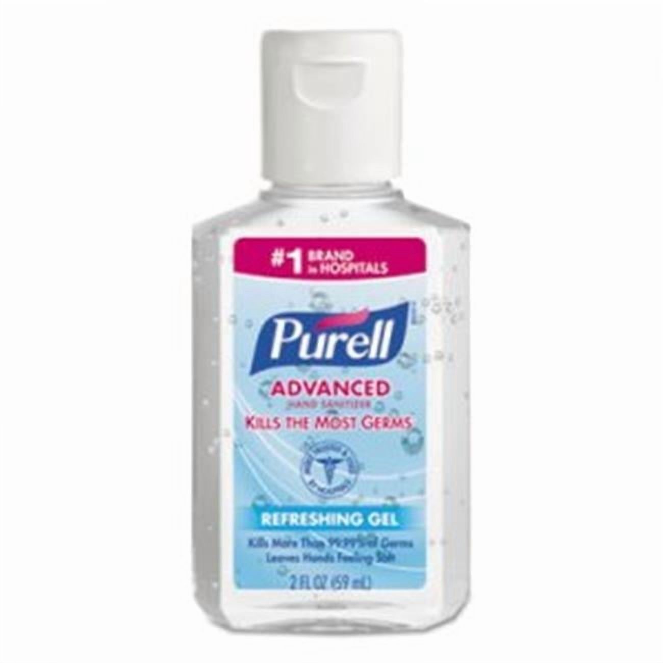Advanced Instant Hand Sanitizer Gel, 1 oz Bottle, Lemon Scent, 36-Bowl