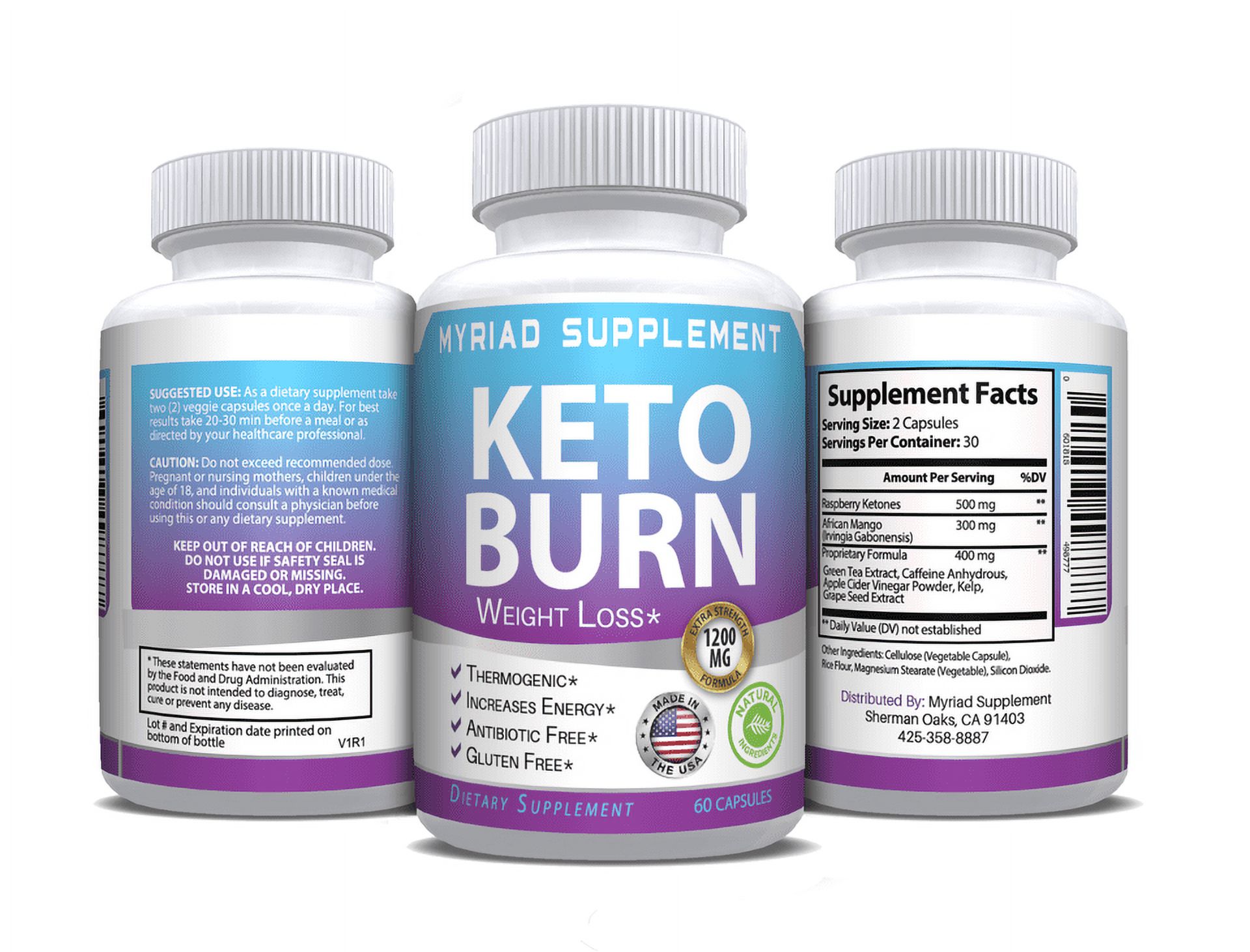 Advanced Keto BURN Diet Pills STRONG 1200 MG Ketosis Weight Loss 60 Capsules