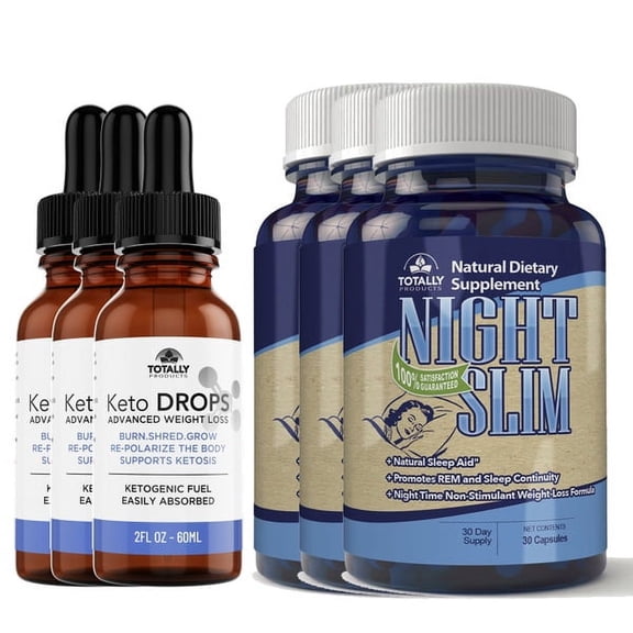 Advanced Keto Drops and Night Slim Combo Pack (3 sets)
