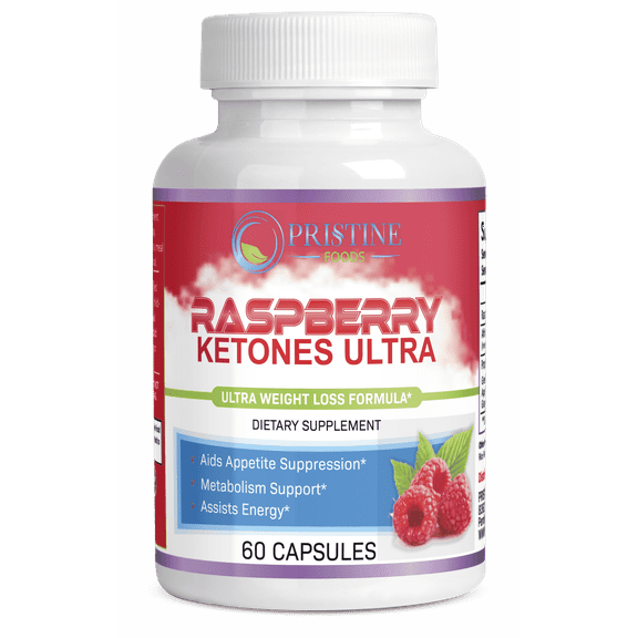 Pristine Foods Ketones in Raspberry Blend, Supports Weight Loss, 60 ct.