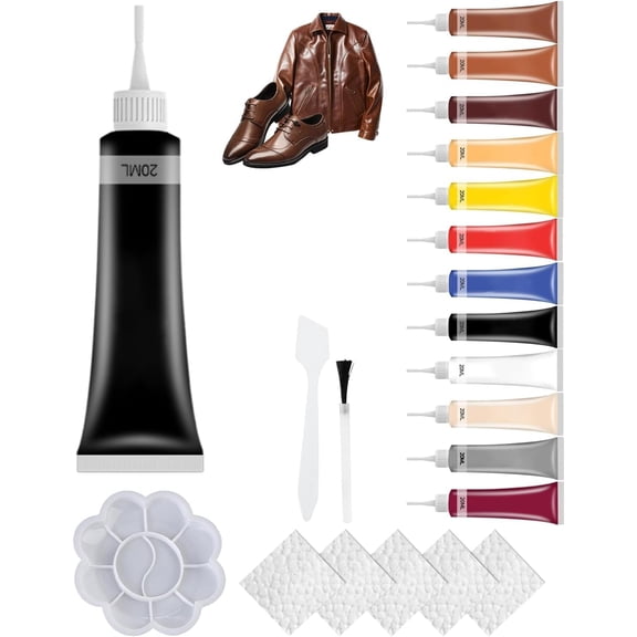 Advanced Leather Repair Gel, 2026 New Leather Repair Kit for Car Seat Vinyl Repair Kit, Professional Leather Repair Kit for Car Seat Multifunctional Couch and Jacket DIY Repair Kit