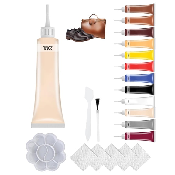 Advanced Leather Repair Gel, 2026 Upgraded Multifunctional Leather Repair Kit for Car Seat Vinyl Repair Kit, Professional Leather Repair Coloured Cream Gel, Couch and Jacket Repair Kit(Beige)