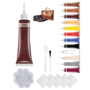 Advanced Leather Repair Gel, 2026 Upgraded Multifunctional Leather Repair Kit for Car Seat Vinyl Repair Kit, Professional Leather Repair Coloured Cream Gel, Couch and Jacket Repair KitBrown