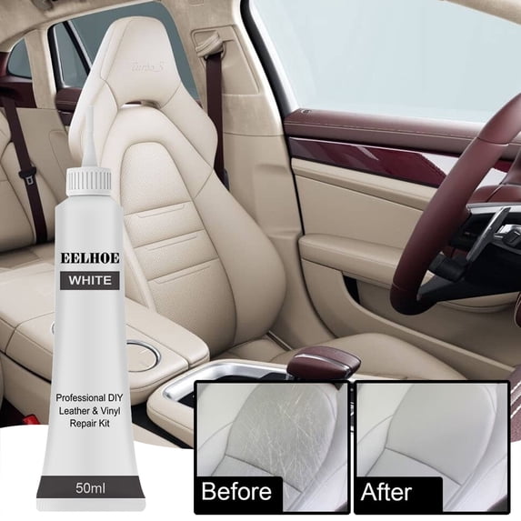 Advanced Leather Repair Gel for Car Seats, DIY Leather and Vinyl Repair Cream, High Coverage Scratch Crack Restore Repair Fluid for Car Interior Sofa Furniture Use