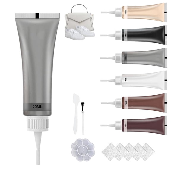 Advanced Leather Repair Gel, Multifunctional Leather Repair Kit for Car Seat Vinyl Repair Kit, Professional Leather Repair Coloured Cream Gel, Couch, , Shoes and Bags Repair Kit