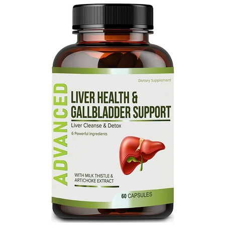 Advanced Liver Cleanse Detox & Repair and Gallbladder Supplement - 60 capsules