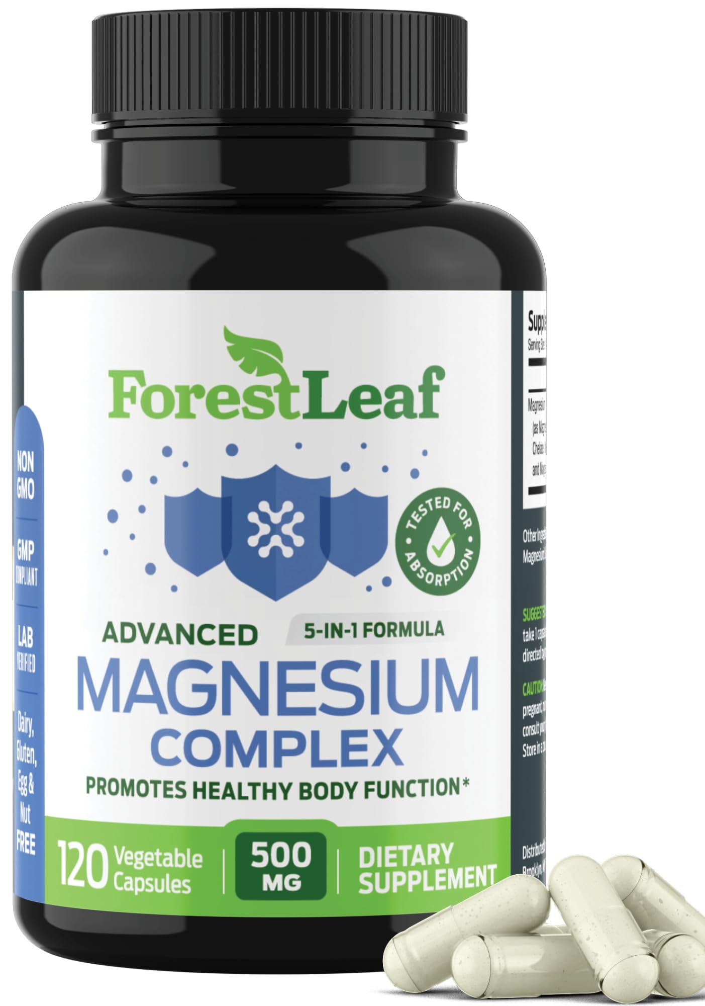 Advanced Magnesium Complex 500mg Magnesium Supplement 500 mg for