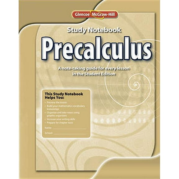 Advanced Math Concepts: Precalculus, Study Notebook (Paperback)