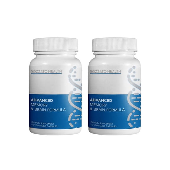 Advanced Memory and Brain Formula, Smart Pill, Brain Booster, Mental Clarity, Hyper Focus, Nootropic, Clean Energy, Daily 2PACK