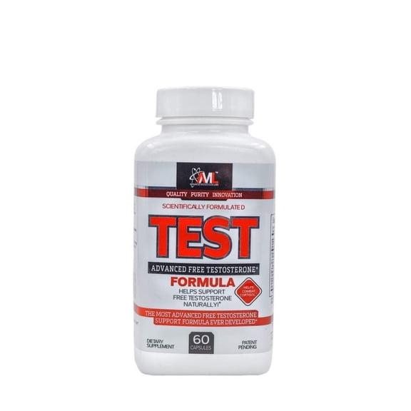 Advanced Molecular Labs - Test, Helps Support Free Testosterone Naturally, Helps Combat Cortisol, Testosterone Booster for Men, 60 Capsules