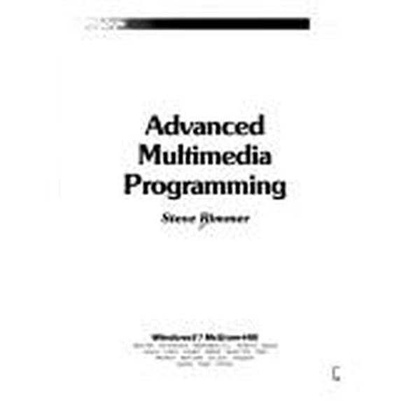 Pre-Owned Advanced Multimedia Programming 9780079118981 Used