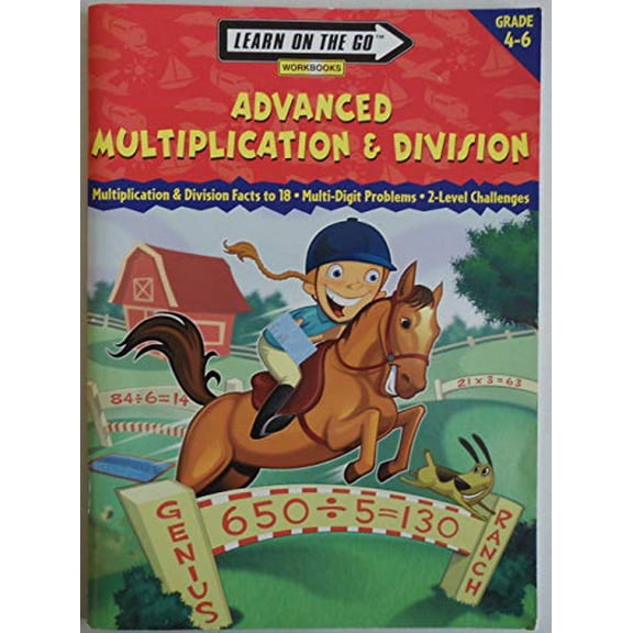 Pre-Owned Advanced Multiplication & Division (Learn on the Go Grade 4 - 6) Paperback