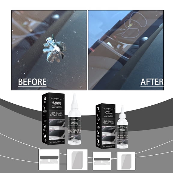 Advanced Nano Windshield Repair Kit - Permanently Fix Cracks & Chips in Minutes | Epoxy Resin Formula with Polyurethane for Enhanced Strength | DIY Solution Saves Hundreds 50ml