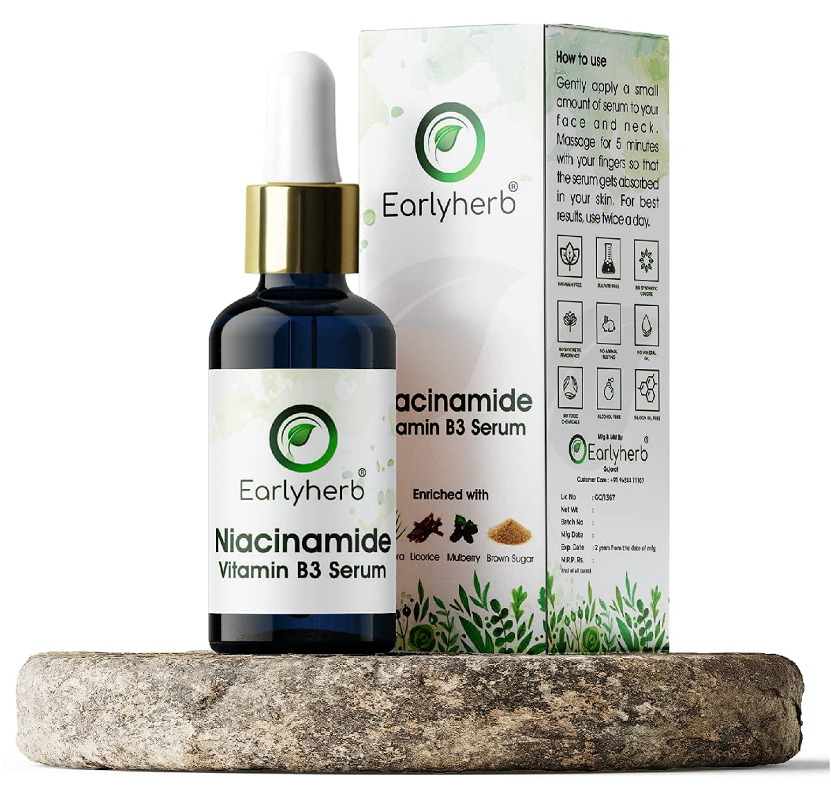 Advanced Niacinamide Face Serum with Vitamin B3 Reduces Acne, Dark