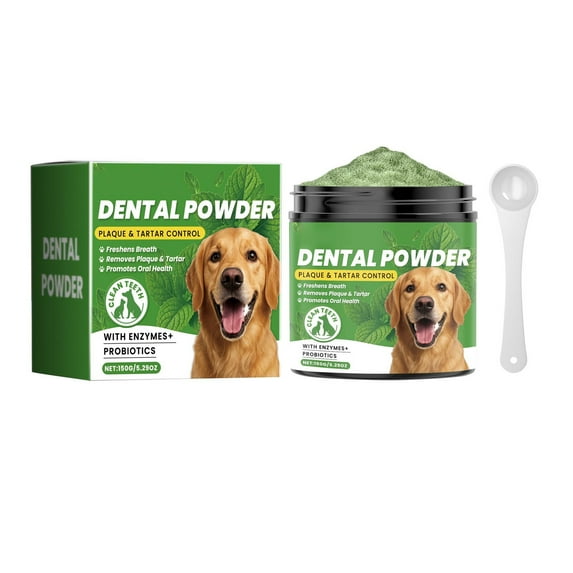 Advanced Oral Care Powder for Plaque Removal and Fresh Breath Support Without Brushing for Optimal Dog Hygiene