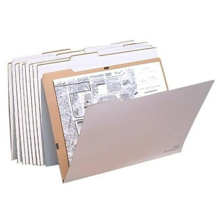 Advanced Organizing Systems 26 W x .25 D x 19 H in. AOS Office School Flat Storage File 25 Folders, Pack 10