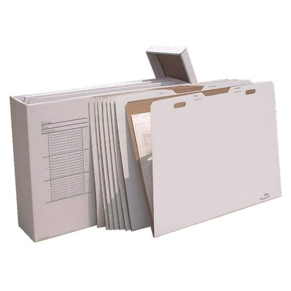 Advanced Organizing Systems 47 W x 12 D x 34 H in. 43 in. Vertical File Box and 8 Folders