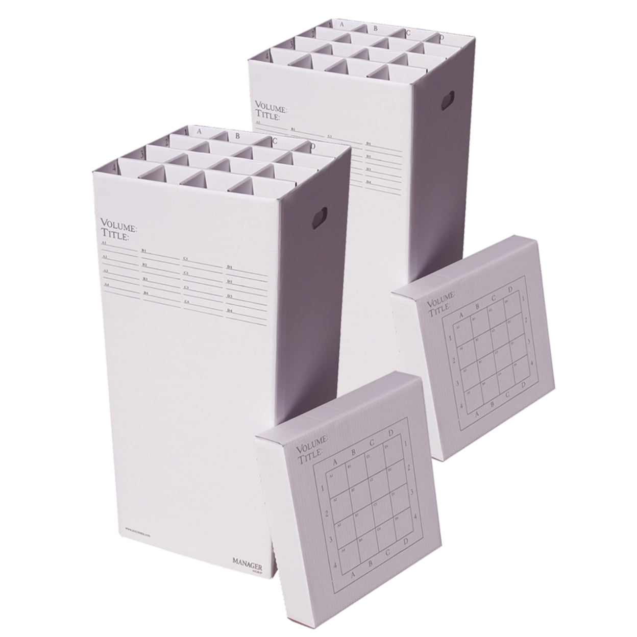 AOS Rolling Storage File Manager 37-2PK Stores Rolled Items Up to 36" in Length
