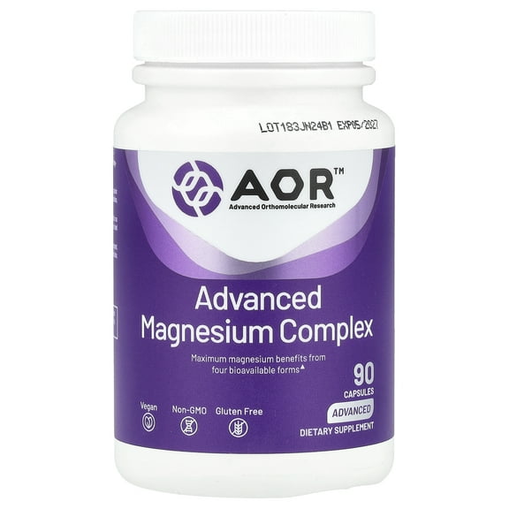 Advanced Orthomolecular Research AOR Advanced Magnesium Complex, 90 Capsules