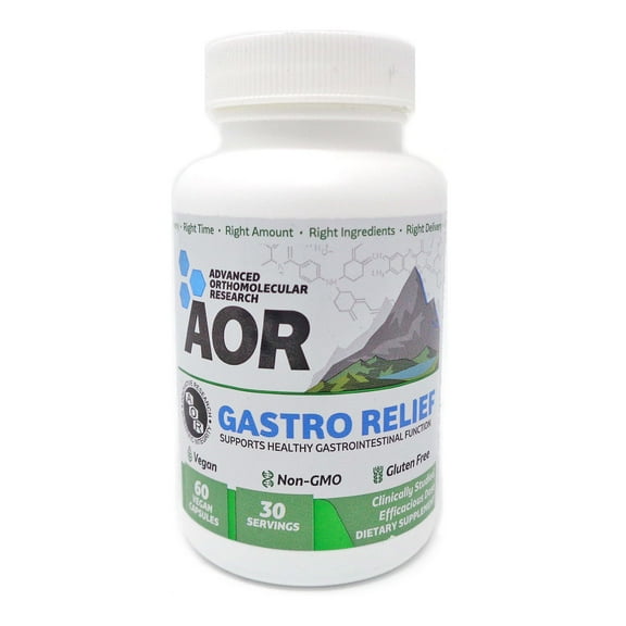 Advanced Orthomolecular Research AOR Gastro Relief, 60 Capsules