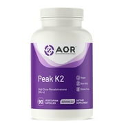 Advanced Orthomolecular Research AOR Peak K2, 15 mg, 90 Capsules