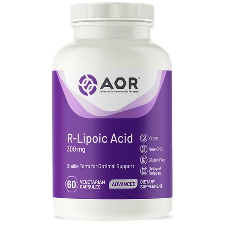 Advanced Orthomolecular Research AOR R-Lipoic Acid, 300 mg, 60 Capsules