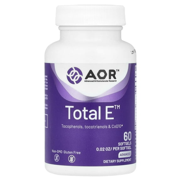 Advanced Orthomolecular Research AOR Total E™, 60 Softgels
