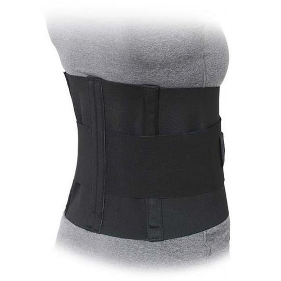 Advanced Orthopaedics 505 - W 10 in. Lumbar Sacral Support With Double Pull Tension Straps- White - Medium