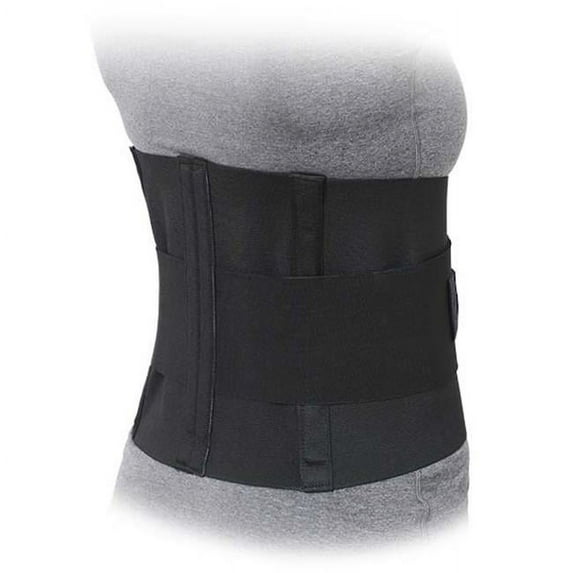 Advanced Orthopaedics 509 - B 10 in. Lumbar Sacral Support With Double Pull Tension Straps- Black - 2X Large