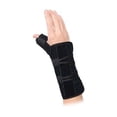 thumbnail image 1 of Advanced Orthopaedics Universal Wrist Brace with Thumb Spica - Right Wrist, Black, 1 of 6