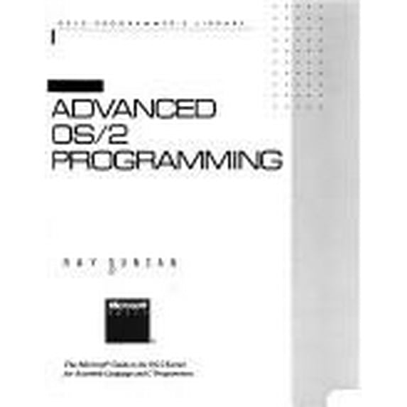 Pre-Owned Advanced Os/2 Programming Programmers Library Paperback Ray Duncan