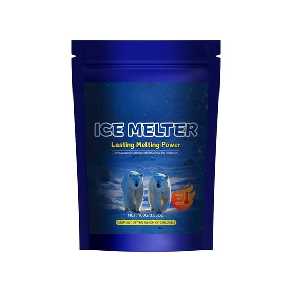Advanced Outdoor Ice Melter for Concrete - Sidewalk Patio Deicing Agent with Low Temperature Performance and ABS Construction for Exterior Use