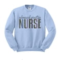 thumbnail image 1 of Advanced Pediatric Nurse Leopard Print Sweatshirt Unisex 2X-Large Light Blue, 1 of 5