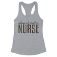 thumbnail image 1 of Advanced Pediatric Nurse Leopard Print Tank Top Fitted Racerback Women's Large Heather Grey, 1 of 5