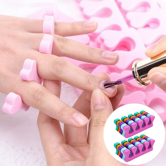 Advanced Pedicure Tool Finger Toe Separators Set of 10 Soft Sponge Padded Salon Home Spa Accessories