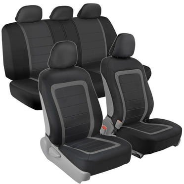 Advanced Performance Car Seat Covers - Instant Install Sideless Fronts + Full Interior Set for Auto