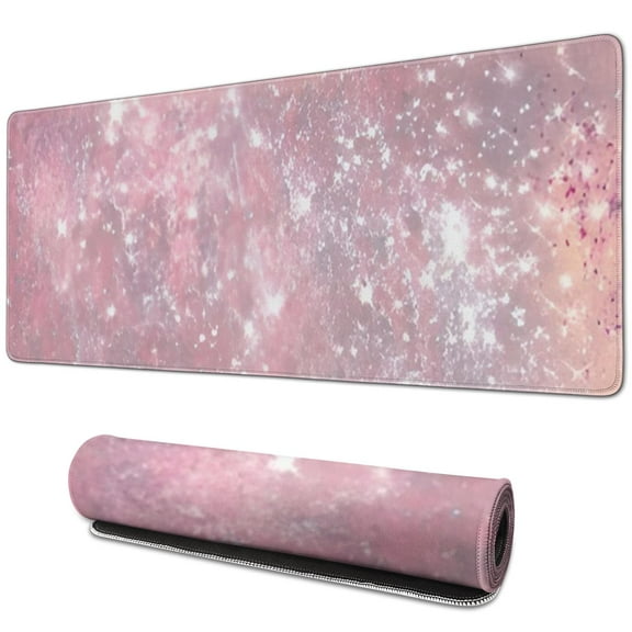 Advanced Pink Mouse Pad & XXL Desk Pad for Effortless Work – 31.5x11.8 inches with 3 Levels for Your Computer Keyboard - Ideal for Home Office