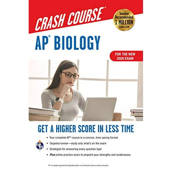 Pre-Owned Ap(r) Biology Crash Course, Book + Online: Get a Higher Score in Less Time (Paperback) 0738612685 9780738612683