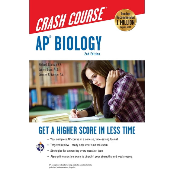 Advanced Placement (AP) Crash Course: AP® Biology Crash Course, 2nd Ed., Book + Online : Get a Higher Score in Less Time (Edition 2) (Paperback)