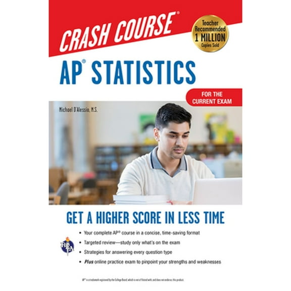 Pre-Owned Ap(r) Statistics Crash Course, Book + Online: Get a Higher Score in Less Time (Paperback) 0738612588 9780738612584