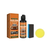 Advanced Plastic Restorer Lotion for Cars - 3.38oz Scratch Repair & Cleaner, Long-Lasting Ceramic Coating for Interior & Exterior Trim, Dashboard, Bumpers - Revives Faded Black Plastic(1pc)