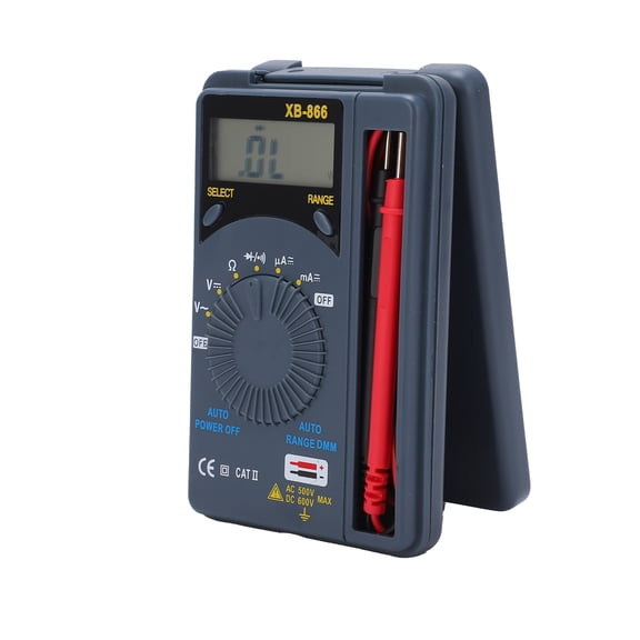 Advanced Pocket Digital Multimeter Portable Electrical Tester High Accuracy Voltmeter for AC DC Voltage Current Resistance Measurement Home DIY Diagnostic Tool (5.1 inches / 13 cm)