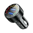 Advanced Port Car Charger With Color Display Panel For Quick Charging